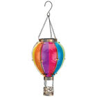 Hot Air Baloon Hanging Solar Bulb Lamp Flickering Flame Light Decoration Xmas