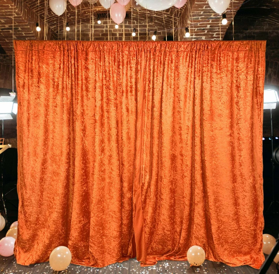 Telón de fondo de terciopelo de 10 pies x 10 pies cortinas paneles bolsillo de varilla Foto 1 de 1