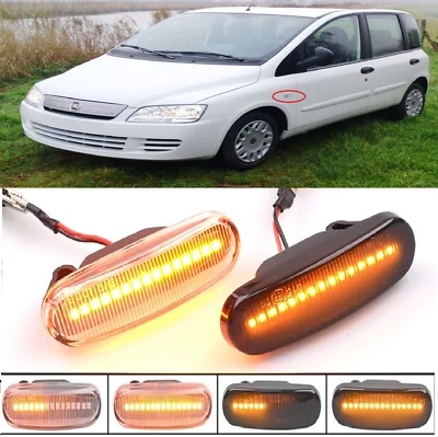 FRECCE LATERALI a LED SEQUENZIALI per FIAT MULTIPLA 186 CRYSTAL DINAMICHE CANBUS - Immagine 1 di 4