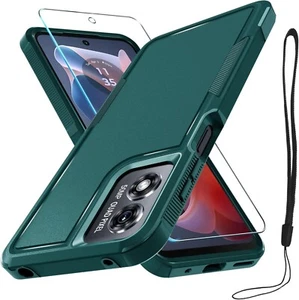 For Motorola Moto G Play 2024 4G Case with Screen Protector & Shockproof Cover - Picture 1 of 7