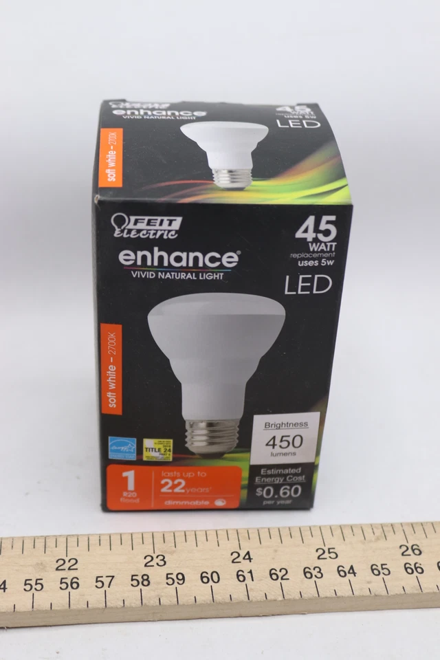 Feit Electric Dimmable LED Bulb Flood/Spotlight R20 Lamp 45W E26 Lamp Base - Image 1 of 1
