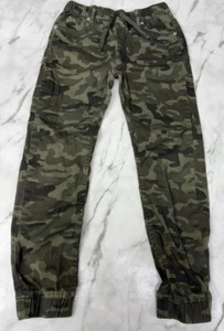 Levis Camo Joggers 12 Reg 24 x 24 (actual) Pants Green Drawstring Pull On - Picture 1 of 10