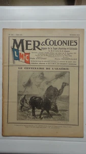 MER ET COLONIES 1930 CENTENAIRE DE L'ALGERIE LIGUE MARITIME ET COLONIALE - Picture 1 of 1