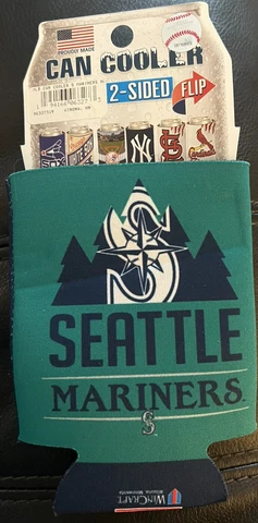 can cooler 2 sided design seattle mariners Coozie Cover
