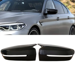 For 17-2022 BMW G30 G20 G11 G12 M Style Gloss Black Door Wing  Mirror Cover Cap - Bild 1 von 12