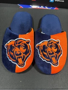 Youth FOCO Chicago Bears Big Logo SLIPPERS YOUTH  XL 7-8 - Picture 1 of 3