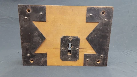 Authentic Late 1700's Early 1800's Wood Lock Cover