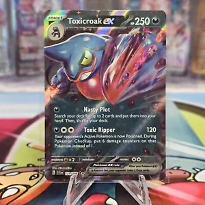 Toxicroak ex 131/198 (Ultra Raro) Conjunto Base Escarlata y Violeta Casi Como Nuevo Pokemon Juego de Cartas Coleccionables - Imagen 1 de 2