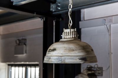 Aged Metal Light Fitting Distressed Butler Pendant Ceiling Light • 75£