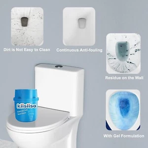 Toilet Bowl Cleaners-9 Bottles, Blue Toilet Bowl Cleaner Tablets in Bottles - Picture 1 of 3