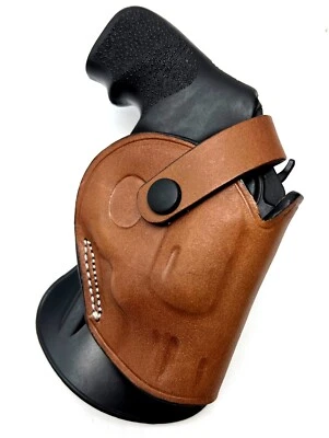 For RUGER LCR 22 38 357 9mm, Right Hand Leather OWB Roto Paddle Holster - Image 1 of 4