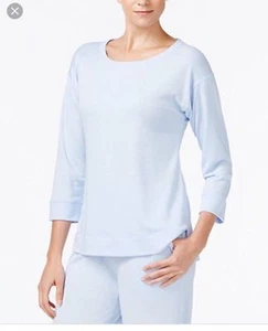 Charter Club women's Ribbed-Trim Pajama Top Size XXXL Color Blue Alder - Picture 1 of 1
