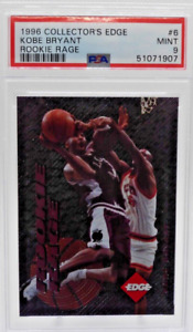 Kobe Bryant 1996 Collectors Edge Rookie Rage Card #6 PSA 9 LA Lakers Basketball