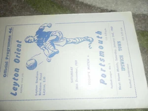 1959/60 DIV 2 LEYTON ORIENT V PORTSMOUTH                4 - Picture 1 of 1