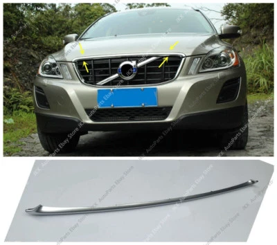 Moldura de cubierta de capó de rejilla delantera cromada genuina para Volvo XC60 2010-2013 Foto 1 de 4