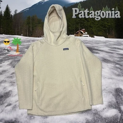 Suéter con capucha Patagonia Diamond Capra grande blanco roto crema para mujer Foto 1 de 4
