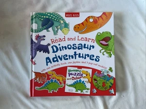 Dinosaur Adventures Read & Learn By Miles Kelly:Activity Book, Puzzle, Models. - Imagen 1 de 4