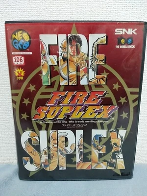SNK Neo Geo Fire Suplex 3 Count Bout ROM Cartridge Japan Import Game   - Image 1 of 4