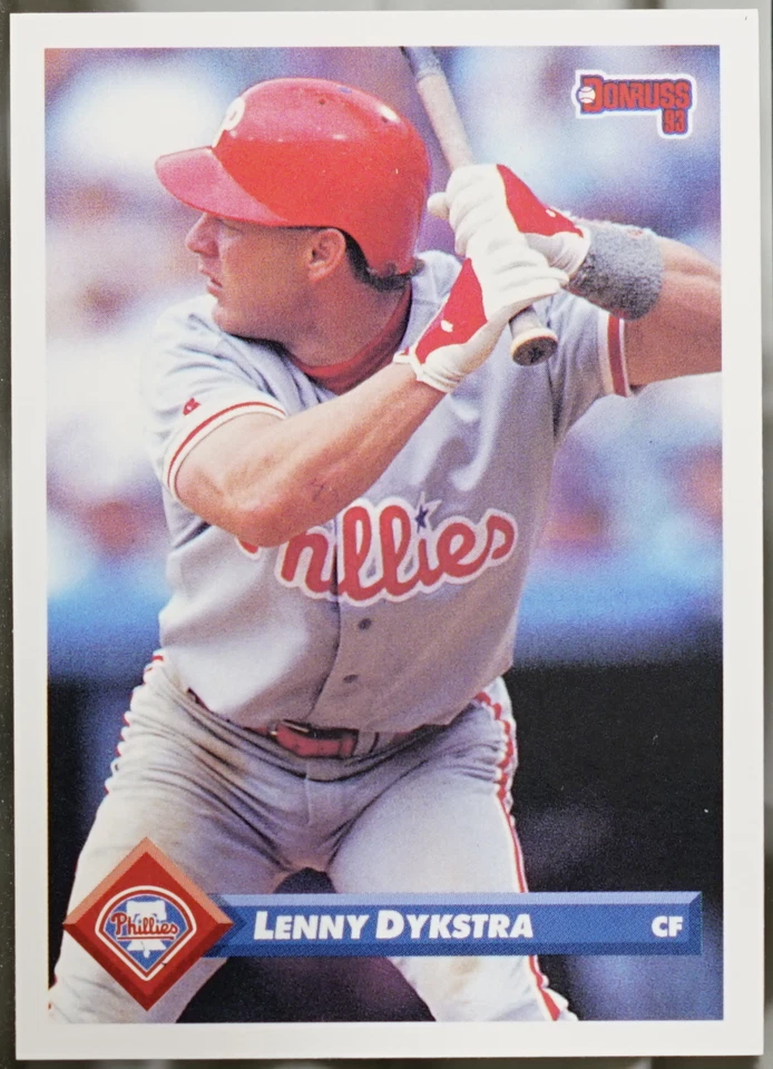 1993 Donruss Baseball Lenny Dykstra #544 VG - Image 1 of 1
