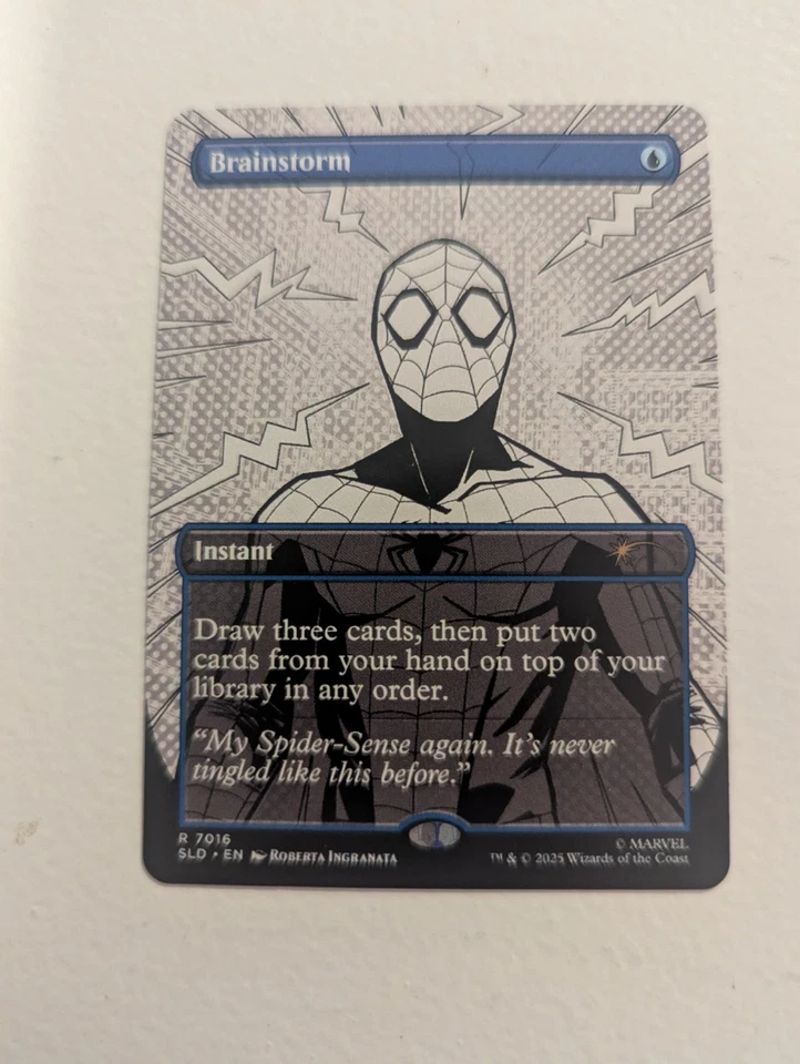 Brainstorm R Borderless #7016 | SLD Secret Lair x Marvel's Spider-Man | MTG - Image 1 of 2
