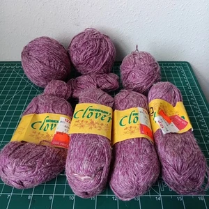 Vtg Reynolds Clover Yarn Linen and Acrylic Blend Light Worsted Light Purple 4+ - Picture 1 of 8