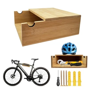 Wall Mount Bike Rack, Wooden Bike Hanger for Indoor Home or Garage, Compact B... - Picture 1 of 7