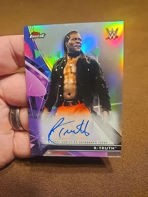 2021 Topps Finest WWE R Truth R-Truth Superstar Auto #RA-RH On Card Autograph - Image 1 of 4