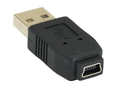 USB Type A Male to Mini B 5-pin Female Adapter - Image 1 of 2