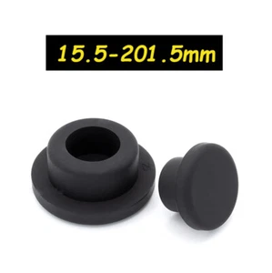 Silicone Rubber Black Seal Hole Blanking End Cap Caps  Plug Bung All Sizes Black - Picture 1 of 5