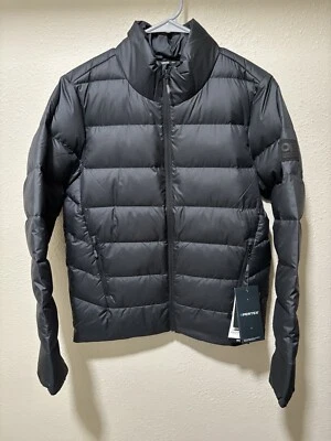 Outdoor Research 冷前羽绒夹克男式大号黑色 700 填充全新带标签 — 第 1/4 张图片