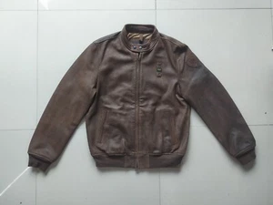 Blauer USA Smith Leather Bomber Jacket $950 WORLDWIDE SHIPPING FTP 0144 - Picture 1 of 19