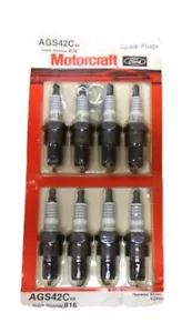 Ford Motorcraft OEM AGS42C-B8 AGS42CB8 816 Spark Plug Set - Picture 1 of 3