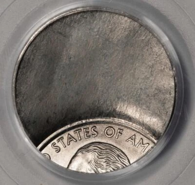 PCGS MS 64 70% Off Center On Clad Layer Uniface Reverse State Quarter Mint Error - Image 1 of 4