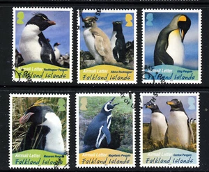 FALKLAND ISLANDS QE II 2010 Breeding Penguins 2nd. Set SG 1174 to SG 1179 VFU - Picture 1 of 2