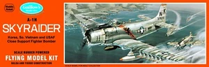 Guillow's Douglas A-1H Skyraider Flying Balsa Wood Model Kit, Warbird GUI-904