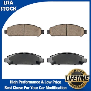 Pair Front Ceramic Brake Pad for Toyota Venza 2009 2010 2011 2012 2013 2014 2015 - Picture 1 of 22