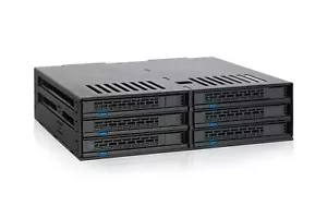 ICY DOCK 6 Bay 2.5” SATA HDD / SSD Hot Swap Tool-Less Backplane Enclosure wit... - Picture 1 of 7