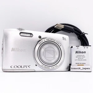 Nikon COOLPIX S3600 silver 20.0MP Wide 8x Zoom Digital Camera Japan fromJapan - Picture 1 of 10