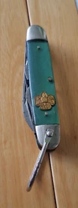 Kutmaster Girl Scout Utica N.Y. 4 Klingen Taschenmesser mit Spiegel Vintage Unikat - Bild 1 von 15