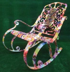 ALU SCHAUKELSTUHL KUBISCH MOD. KLASSIKER - OUTDOOR, GARTEN - Bild 1 von 7