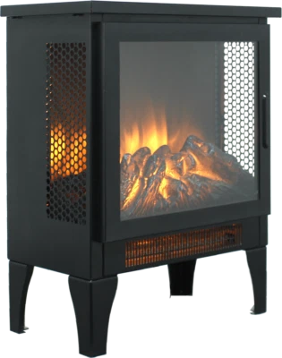 Electric Fireplace Stove, Freestanding Fireplace Heater w/3D Flame Stove Heater - Image 1 of 4