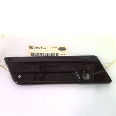 NEW Genuine Harley 1993-2013 Left Black Cherry Saddlebag Faceplate 90857-06BPS - Image 1 of 2