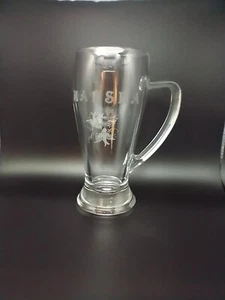 Bierkrug "MARSHA" personalisiert geätzt Vintage Fidenza Fi.Ve Italien 0,4L mit Vögeln - Bild 1 von 5