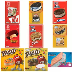 Lot of 9 Blue Bunny Ice Cream Sandwiches Ice Cream Truck Stickers Decals 8"x 5" - Picture 1 of 1