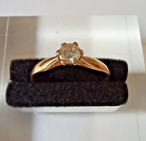 MAGNIFIQUE BAGUE OR 18 CARATS - Solitaire 1,6 g - Foto 1 di 5