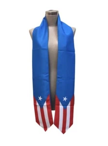 Abschluss Stola / Schärpe - Puerto Rico Puerto Rican Länderflagge - Bild 1 von 2