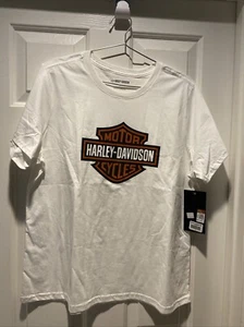 Harley Davidson Wmn's 1W PLUS SIZE (READ) Bar & Shield Logo T-Shirt New WTAG - Picture 1 of 6