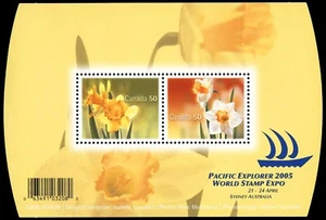 Canada Stamps Souvenir Sheet of 2, Daffodils, #2091 MNH - Bild 1 von 1