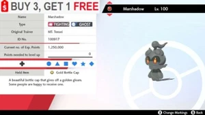 ✨ Marshadow ✨ Pokemon Schwert und Schild Perfect IV🚀Fast Delivery🚀 - Bild 1 von 4
