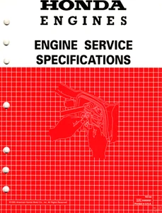 Manual de especificaciones de servicio/reparación genuino Honda 1994 y motor pequeño antiguo - Imagen 1 de 3